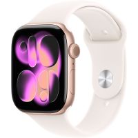 Умные часы Apple Watch Series 11 42 мм «Розовое золото», с розовым спортивным ремешком M/L