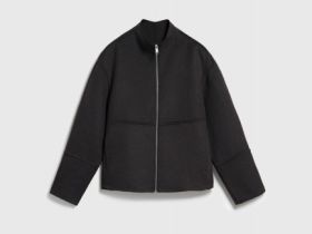 Куртка из пальтовой ткани с шерстью, Коричневый