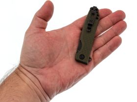 Складной нож Daggerr Leprechaun olive BW DL, сталь 8Cr14MoV, рукоять FRN