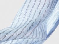 Блузка из лиоцелла в полоску, Голубой