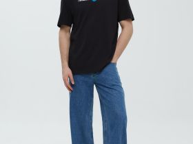 Футболка из хлопка с принтом