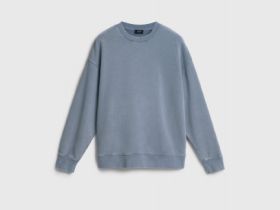 Свитшот с эффектом стирки, Синий