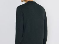 Вязаный джемпер-поло с длинным рукавом, Серый