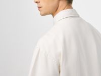 Джинсовая рубашка с коротким рукавом, Белый