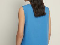 Блузка без рукавов из хлопка