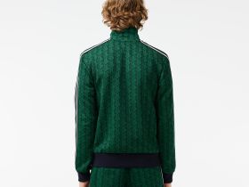 Мужская жаккардовая толстовка Lacoste PARIS с монограммой