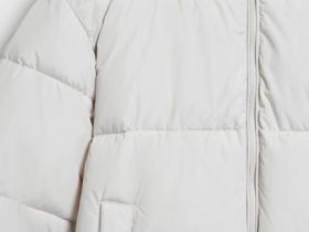 Утеплённая куртка с капюшоном, Бежевый