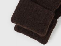 Вязаные перчатки, Коричневый