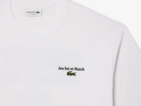 Мужская футболка Lacoste свободного кроя из органического хлопка