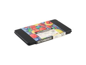 Набор карандашей акварельные Sketchmarker "Еда", 12 цветов, жестяной пенал