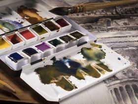 Набор акварели Talens "Rembrandt" Dusk 12 цв в металической коробке