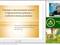 Международный вебинар "Тьютор в инклюзивной школе. Сопровождение ребенка с особенностями развития"