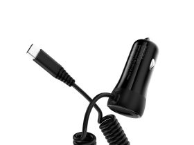 Автомобильное зарядное устройство Hoco Z21A Ascender USB/кабель Micro-USB 17W (черный)