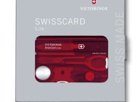 Швейцарская карта Victorinox SwissCard Lite, сталь X50CrMoV15, рукоять ABS-пластик, полупрозрачный красный