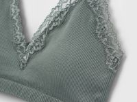 Топ-бра в рубчик, Зеленый