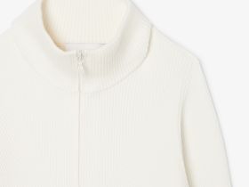 Женский свитер Lacoste с высоким воротником на молнии