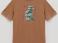 Футболка прямого силуэта с принтом