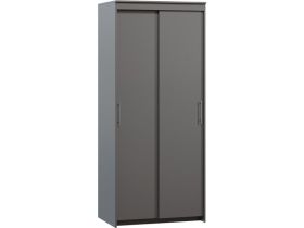 Шкаф-купе Тебар 2-90x210 Графитовый без зеркал