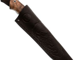 Нож с фиксированным клинком Ястреб, сталь VG-10, рукоять орех