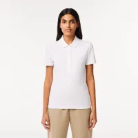 Женское поло Lacoste приталенного кроя из эластичного хлопка
