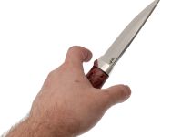 Нож Ланцет, сталь 95х18, рукоять кап клена/акрил