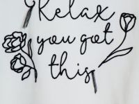 Свободная футболка для девочек, Белый