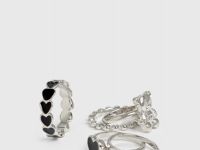 Набор колец для девочек, 5 шт., Серебряный