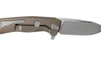 Нож складной LionSteel ROK B, сталь Bhler M390 Satin Finish, рукоять титан, бронзовый цвет