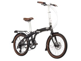 Складной велосипед Novatrack Town 20 Disc, год 2024, цвет Черный
