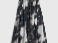 Юбка миди с принтом, Бежевый