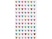 Наклейки акриловые MESHU "Сolorful crystal", 25*10 см, стразы, 91 наклейка, инд. уп., европодвес