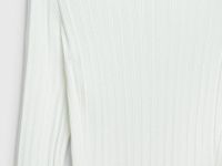 Джемпер в рубчик, Белый