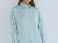 Блузка из сатина, Зеленый