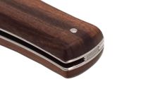 Выкидной нож Mikov Predator, сталь 420, рукоять палисандр, клипса