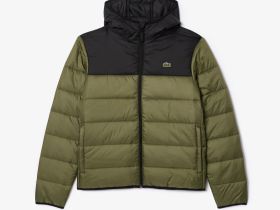 Мужская водоотталкивающая стеганая куртка-пуховик Lacoste