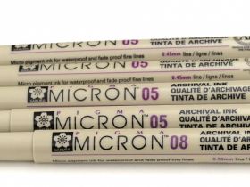 Линер Sakura "PIGMA MICRON 05" 0,45 мм, желтый