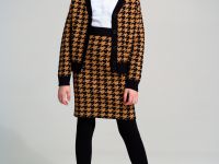 Комплект трикотажный для девочек: кардиган, юбка