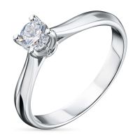 Классическое кольцо из белого золота э0912кц11210862_white