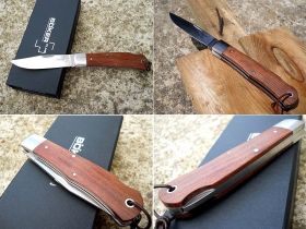 Складной нож Boker Lockback, сталь 440C, рукоять дерево бубинго