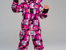 Комбинезон текстильный с полиуретановым покрытием для девочек