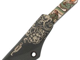 Нож киридаши Koi Dragon, сталь AUS-8