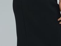 Юбка миди прямого кроя, Черный