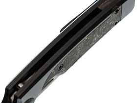 Складной нож Kizer Ara, сталь S45VN, рукоять карбон, черный/золотистый