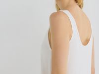 Вязаная майка с кашемиром, Белый