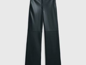 Брюки из искусственной кожи, Черный