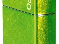 Зажигалка ZIPPO Logo с покрытием Lurid™, латунь/сталь, зеленая, глянцевая, 38x13x57 мм