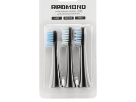 Набор сменных насадок REDMOND N4703 для зубной щетки (черный)