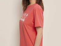 Футболка свободного силуэта с принтом