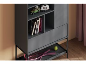 Стеллаж Изи 90x152 Графитовый