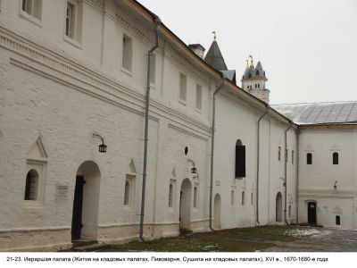 Иераршая палата (Жития на кладовых палатах, Пивоварня, Сушила на кладовых палатах)